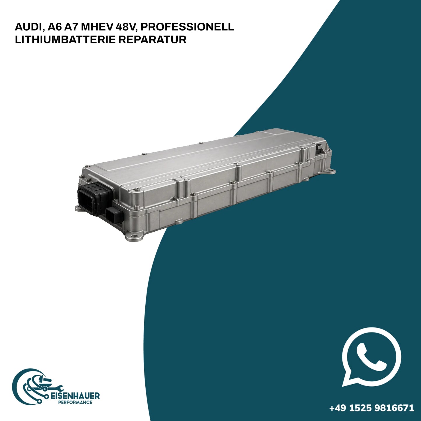 AUDI, A6 A7 MHEV 48V, PROFESSIONELL LITHIUMBATTERIE REPARATUR