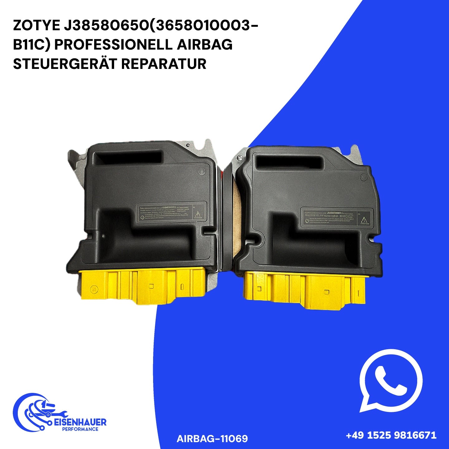 Zotye J38580650(3658010003-B11C) Professionell Airbag Steuergerät Reparatur
