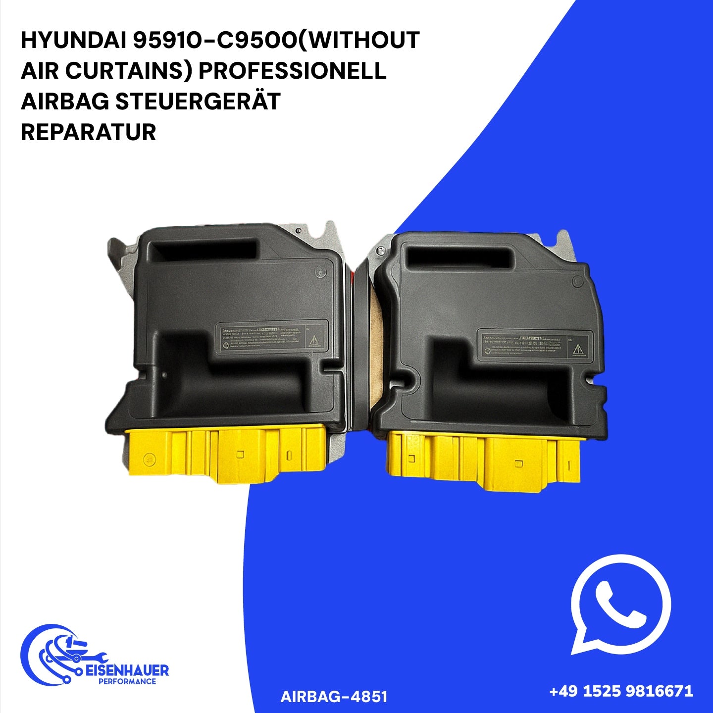 Hyundai 95910-C9500(Without air curtains) Professionell Airbag Steuergerät Reparatur