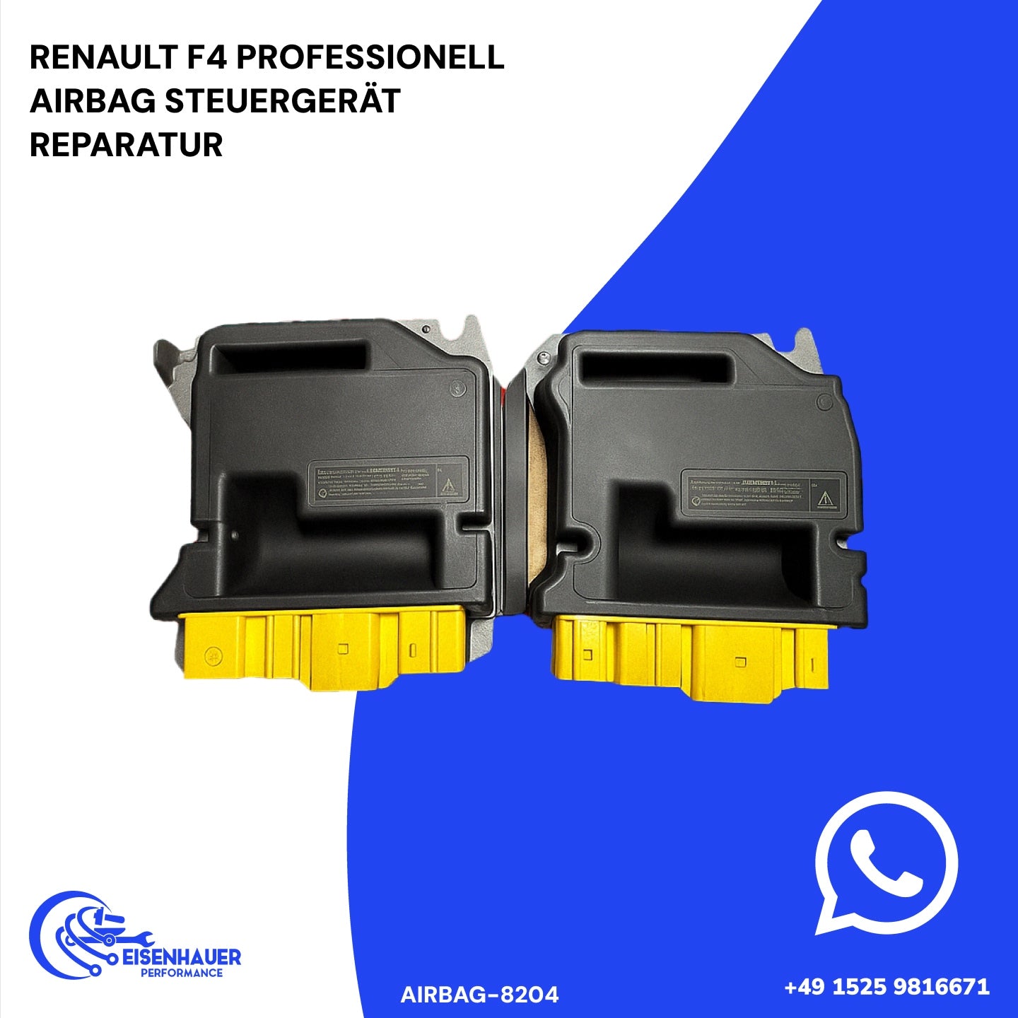 Renault F4 Professionell Airbag Steuergerät Reparatur