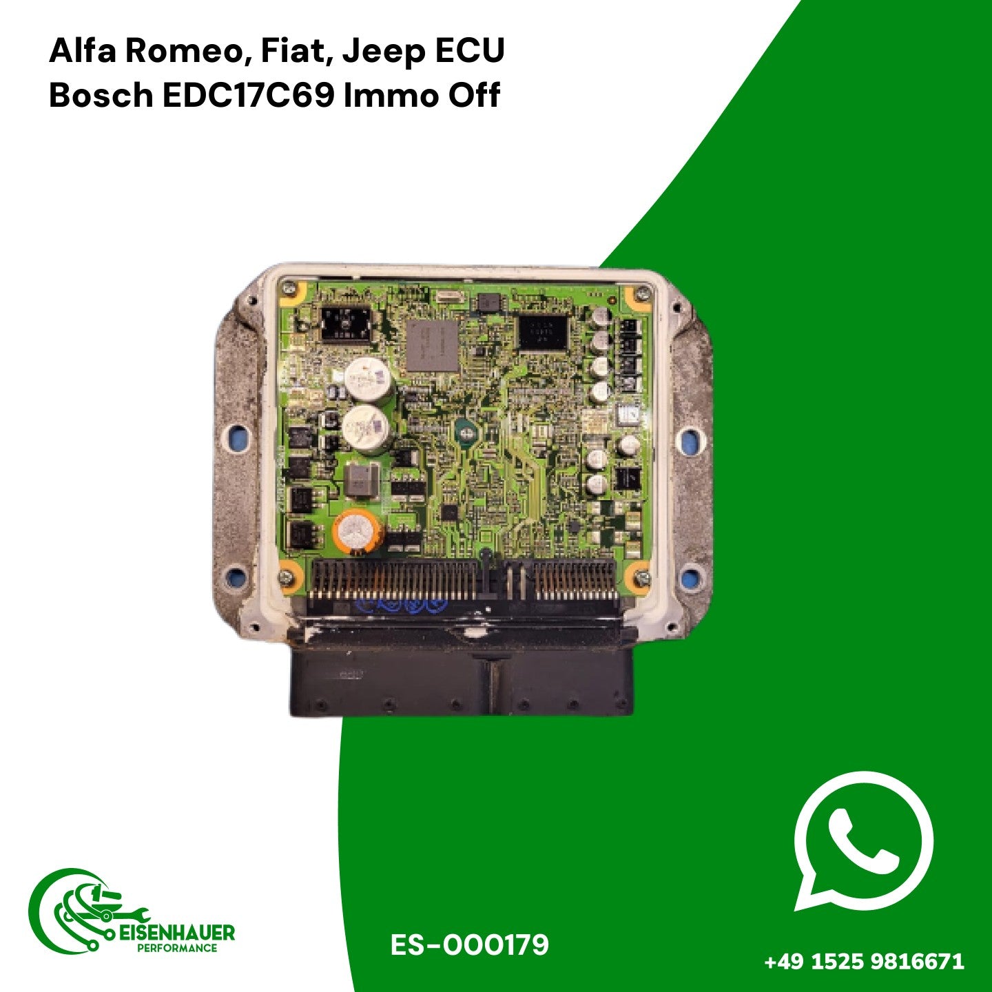 Alfa Romeo, Fiat, Jeep ECU Bosch EDC17C69 Immo Off