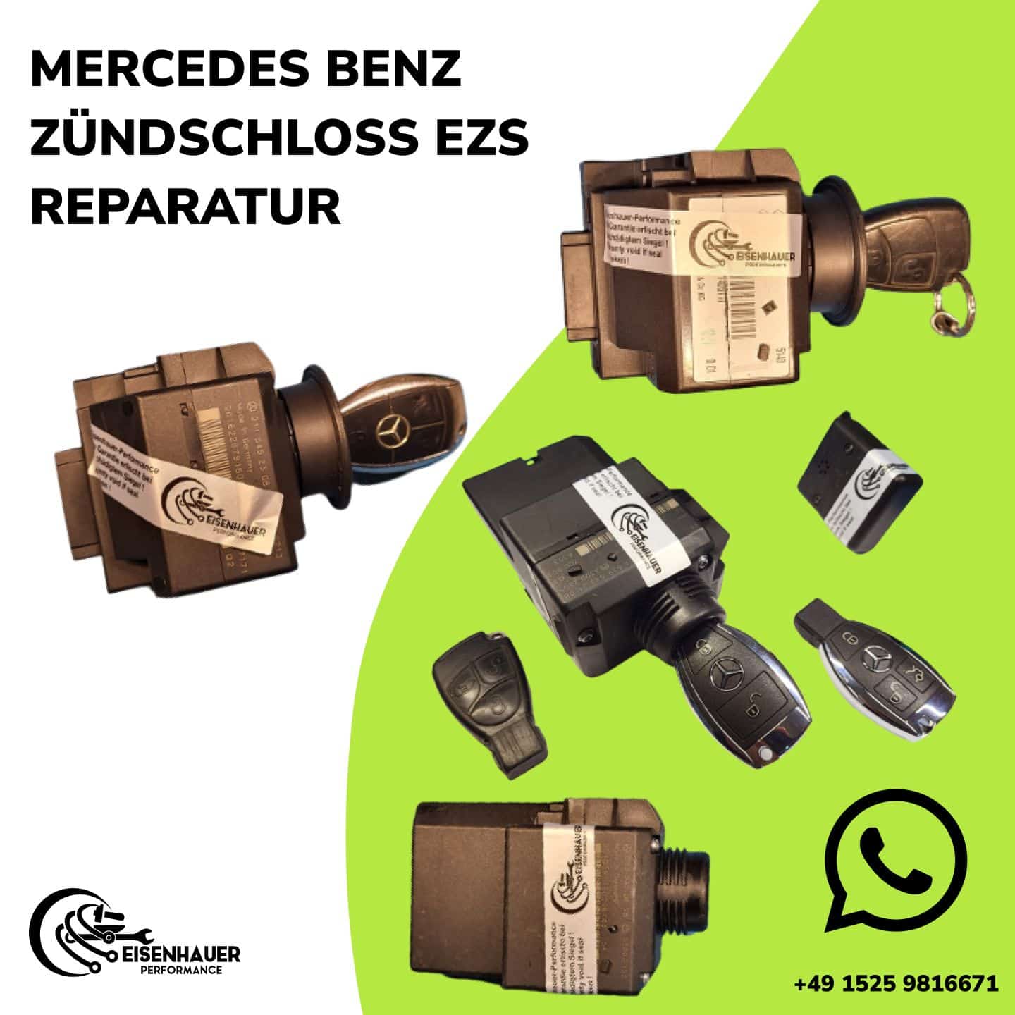 EZS Mercedes Benz Zündschloss Professionell Reparatur C W212
