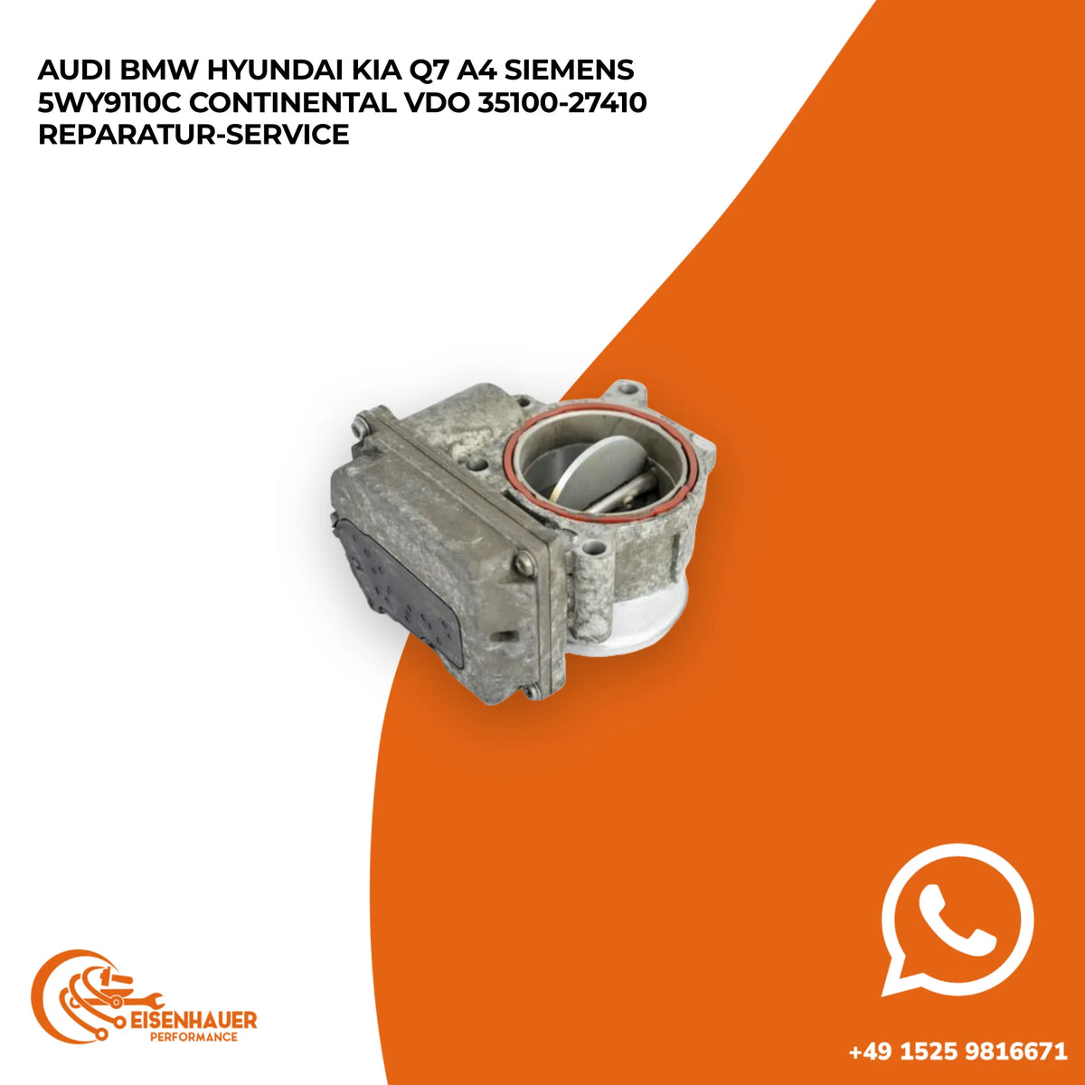 Audi BMW Hyundai Kia Q7 A4 Siemens 5WY9110C Continental VDO 35100-27410 Reparatur Service