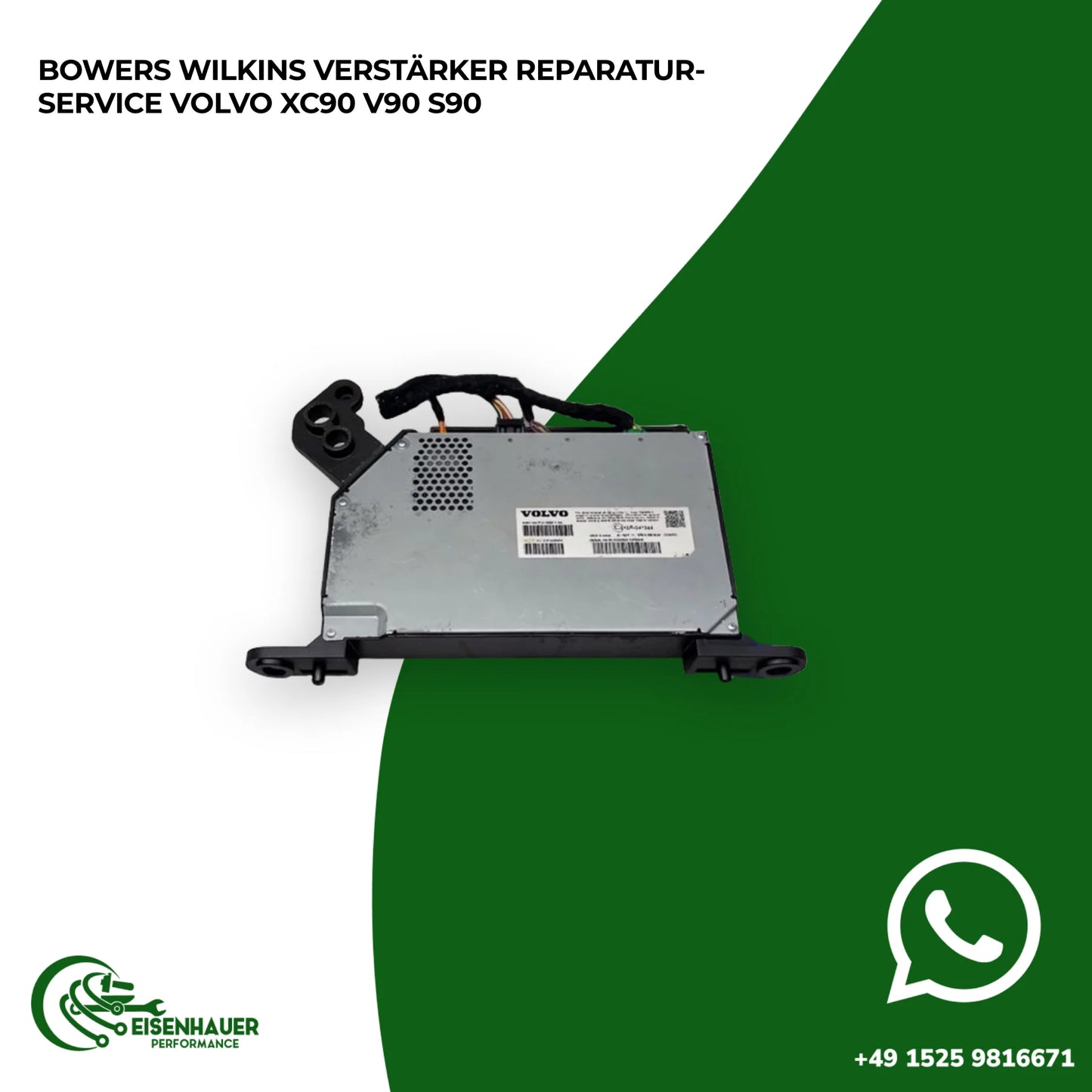 Bowers Wilkins Verstärker Reparatur Service Volvo XC90 V90 S90