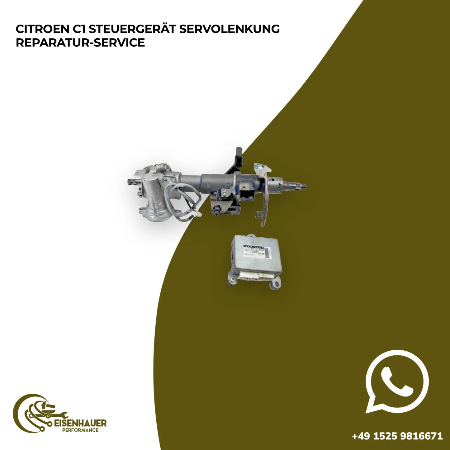 Citroen C1 Steuergerät Servolenkung Reparatur Service