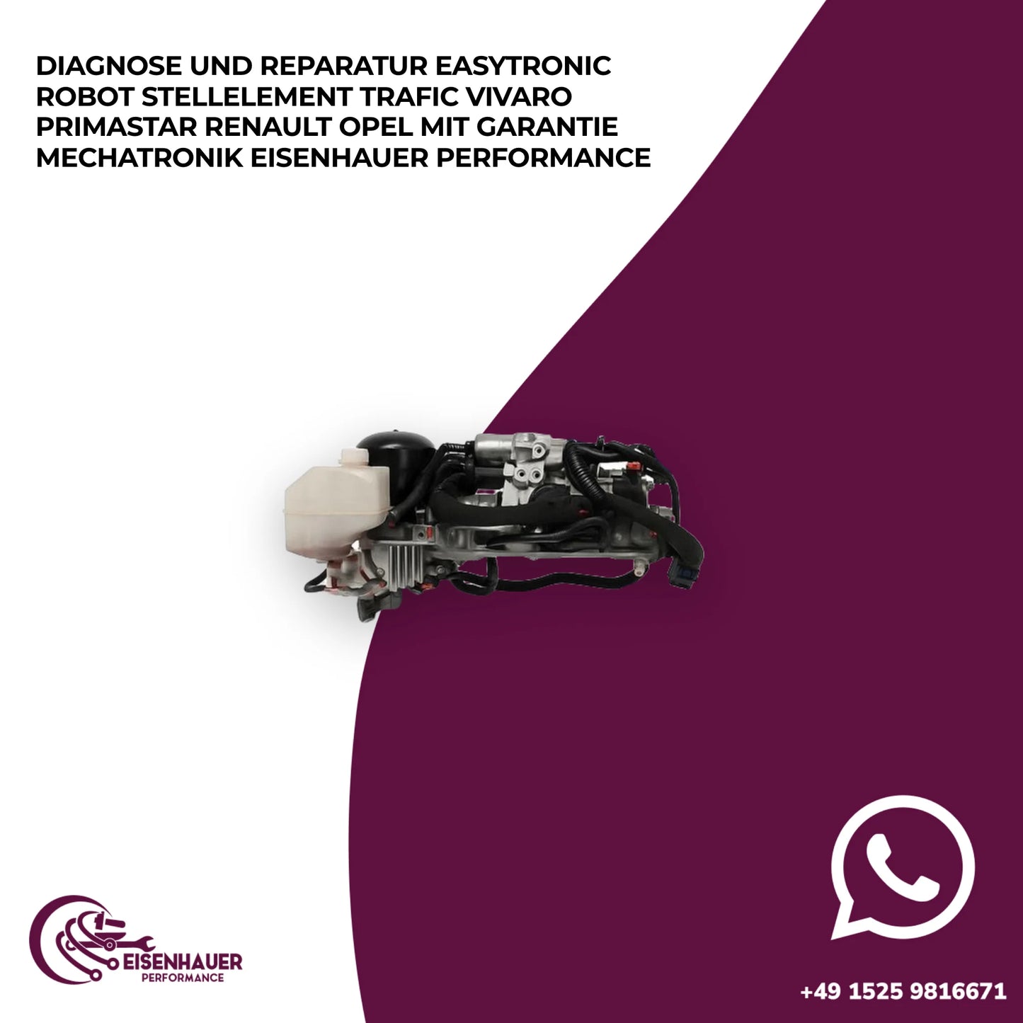 Diagnose und Reparatur Easytronic Robot Stellelement Trafic Vivaro Primastar Renault Opel Mechatronik KFZ-M…
