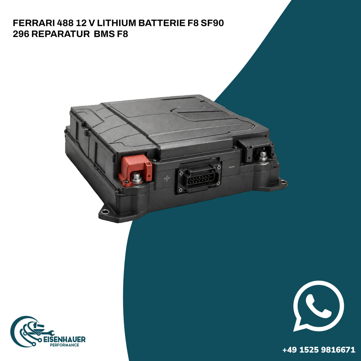 Ferrari 488 12 V Lithium Batterie F8 SF90 296 Reparatur ️ ️BMS F8