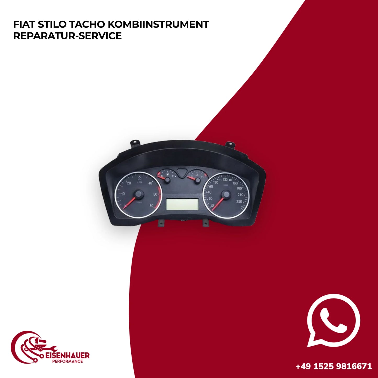 Fiat Stilo Tacho Kombiinstrument Reparatur Service