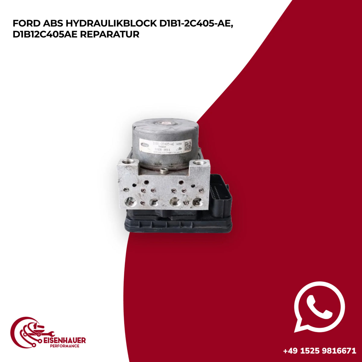 Ford ABS Hydraulikblock D1B1-2C405-AE, D1B12C405AE Reparatur