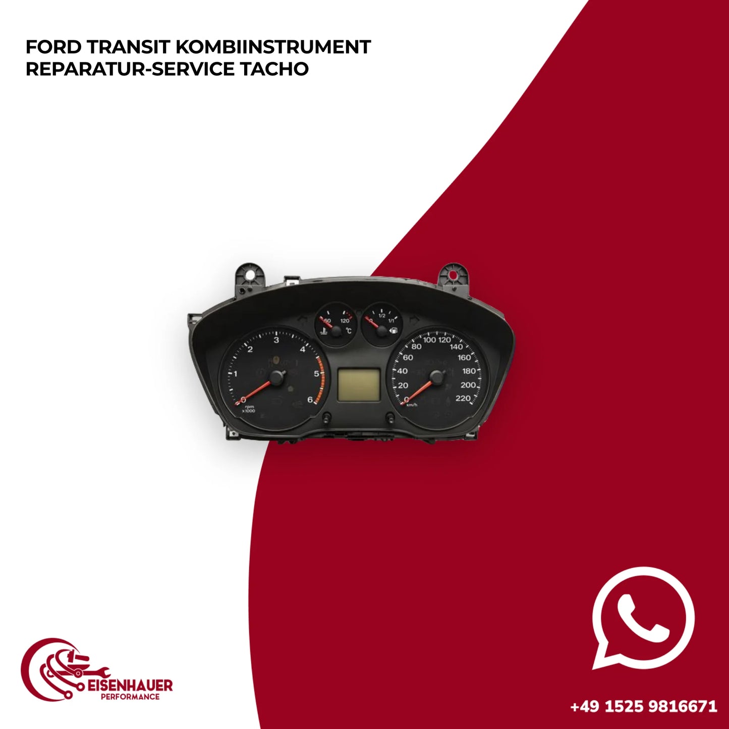 Ford Transit Kombiinstrument Reparatur Service Tacho