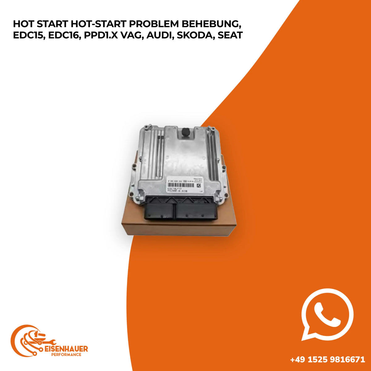 Hot Start Hot-Start Problem Behebung, EDC15, EDC16, PPD1.x VAG, Audi, Skoda,Seat