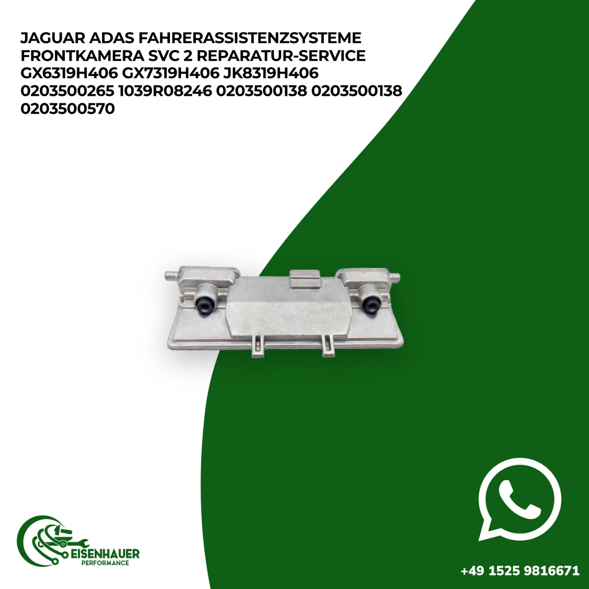 Jaguar ADAS Fahrerassistenzsysteme Frontkamera SVC 2 Reparatur Service GX6319H406 GX7319H406 JK8319H406 020…