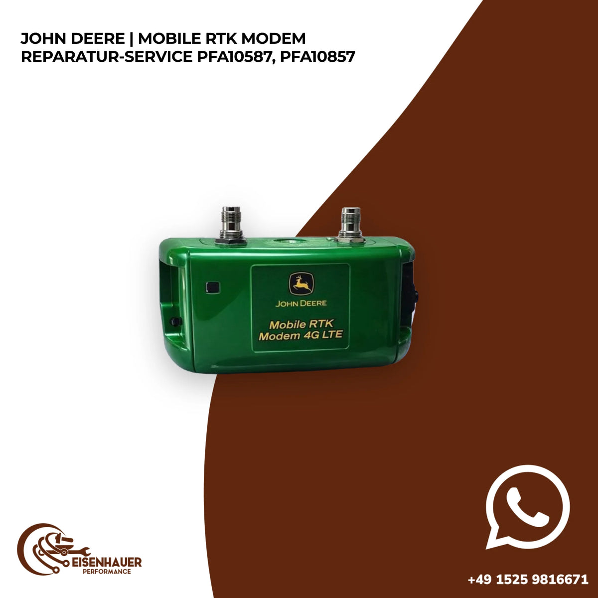 John Deere | Mobile RTK Modem Reparatur Service PFA10587, PFA10857
