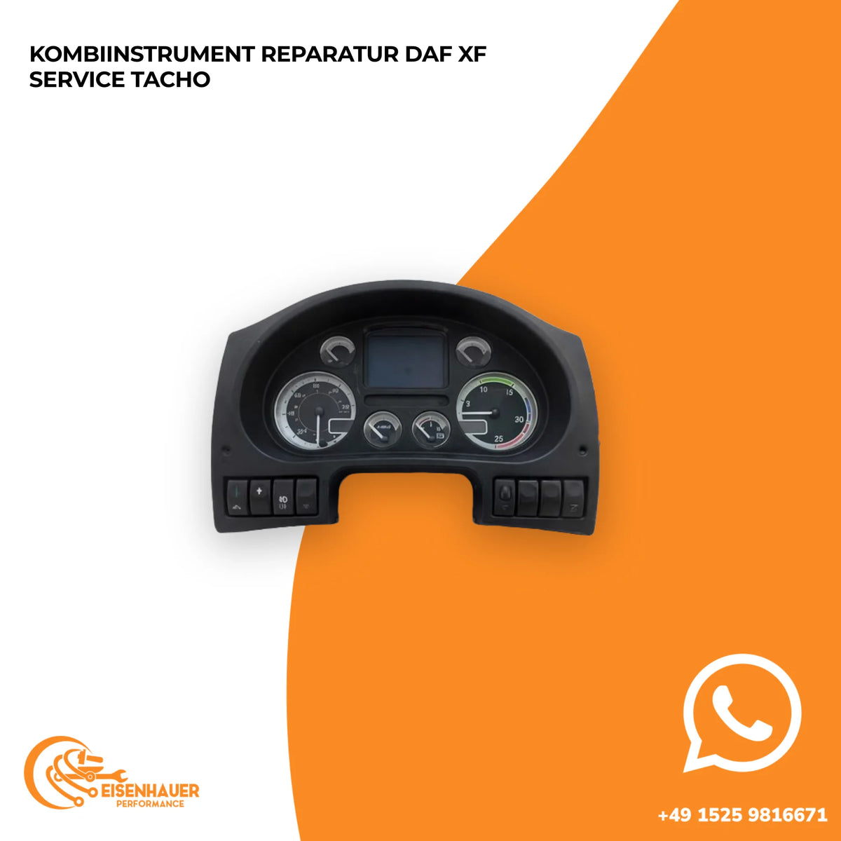 Kombiinstrument Reparatur DAF XF Service Tacho