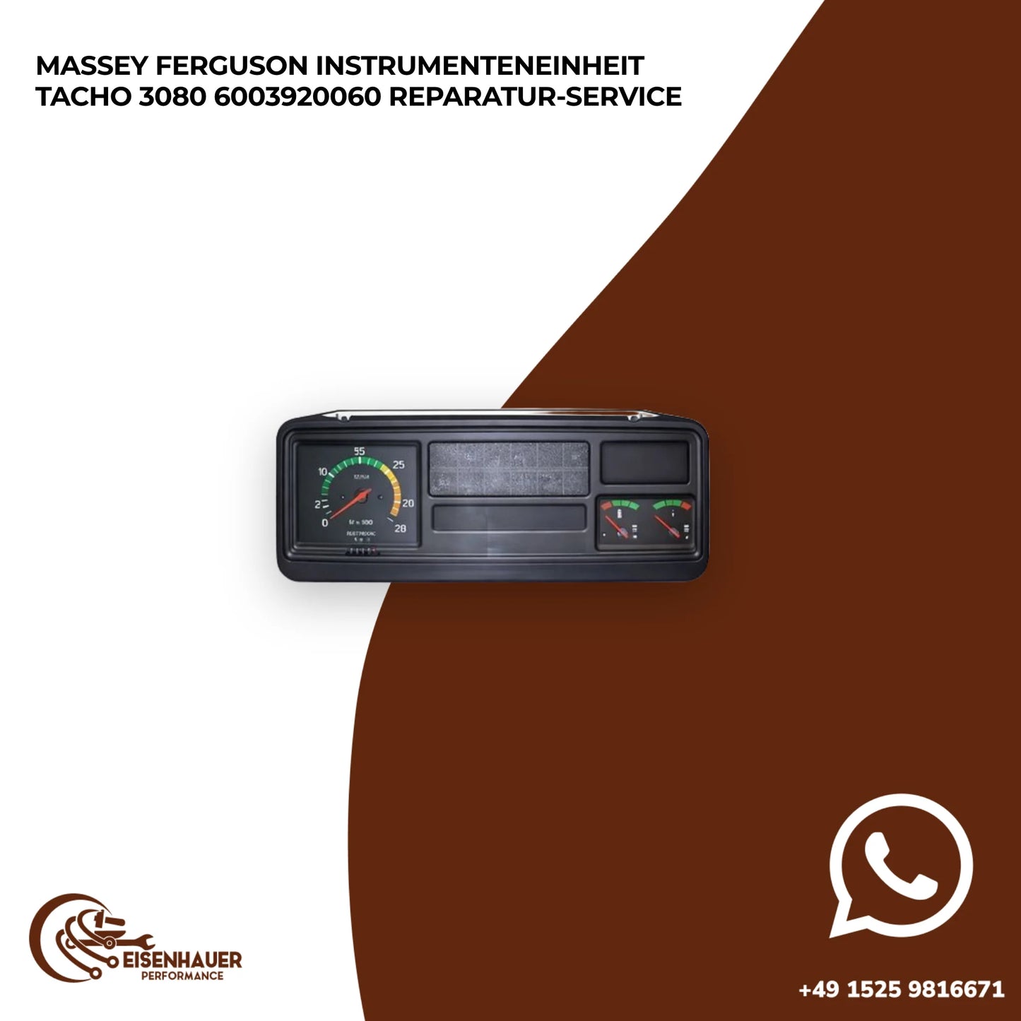 Massey Ferguson Instrumenteneinheit Tacho 3080 6003920060 Reparatur Service