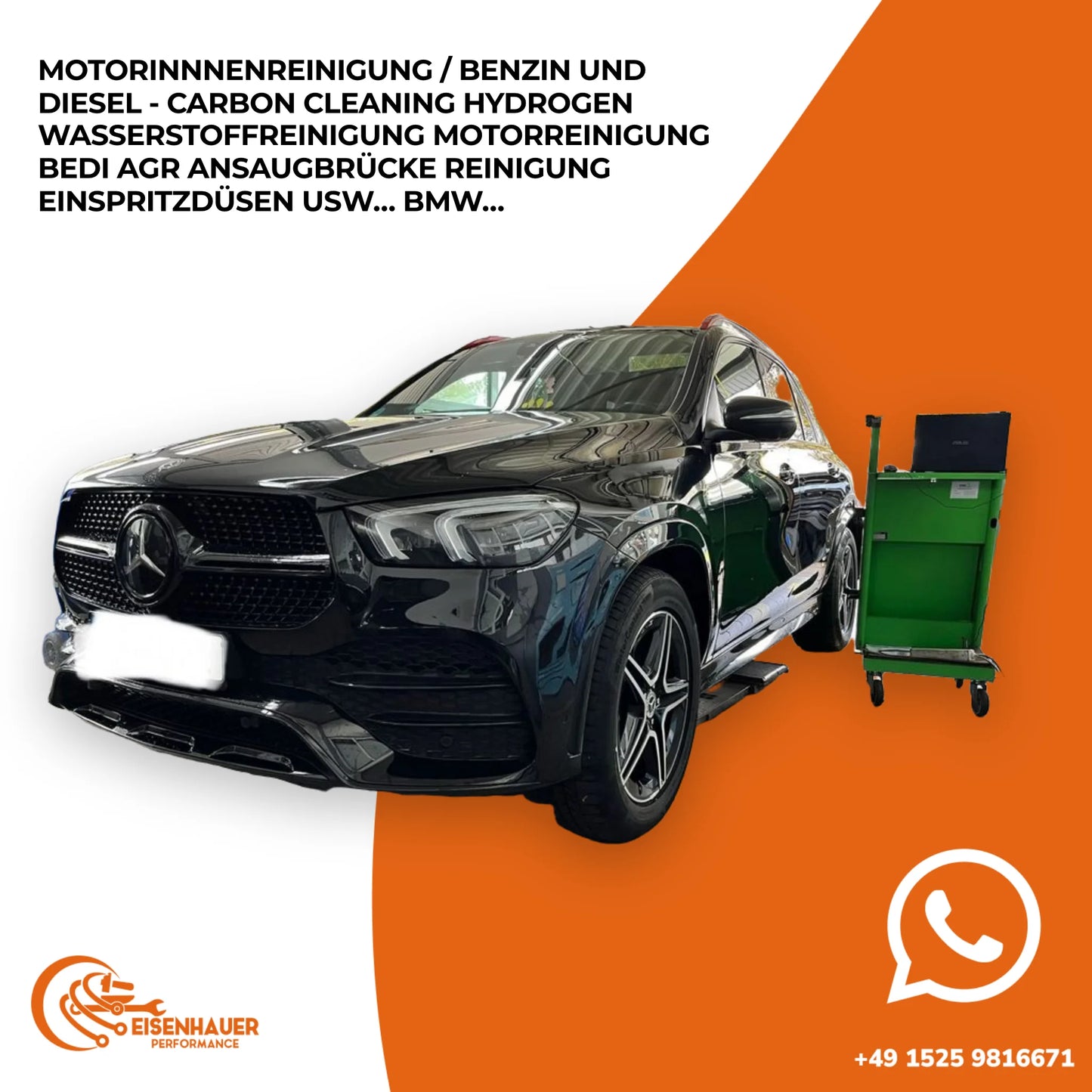Motorinnnenreinigung / Benzin und Diesel - Carbon Cleaning Hydrogen Wasserstoffreinigung Motorreinigung Bed…