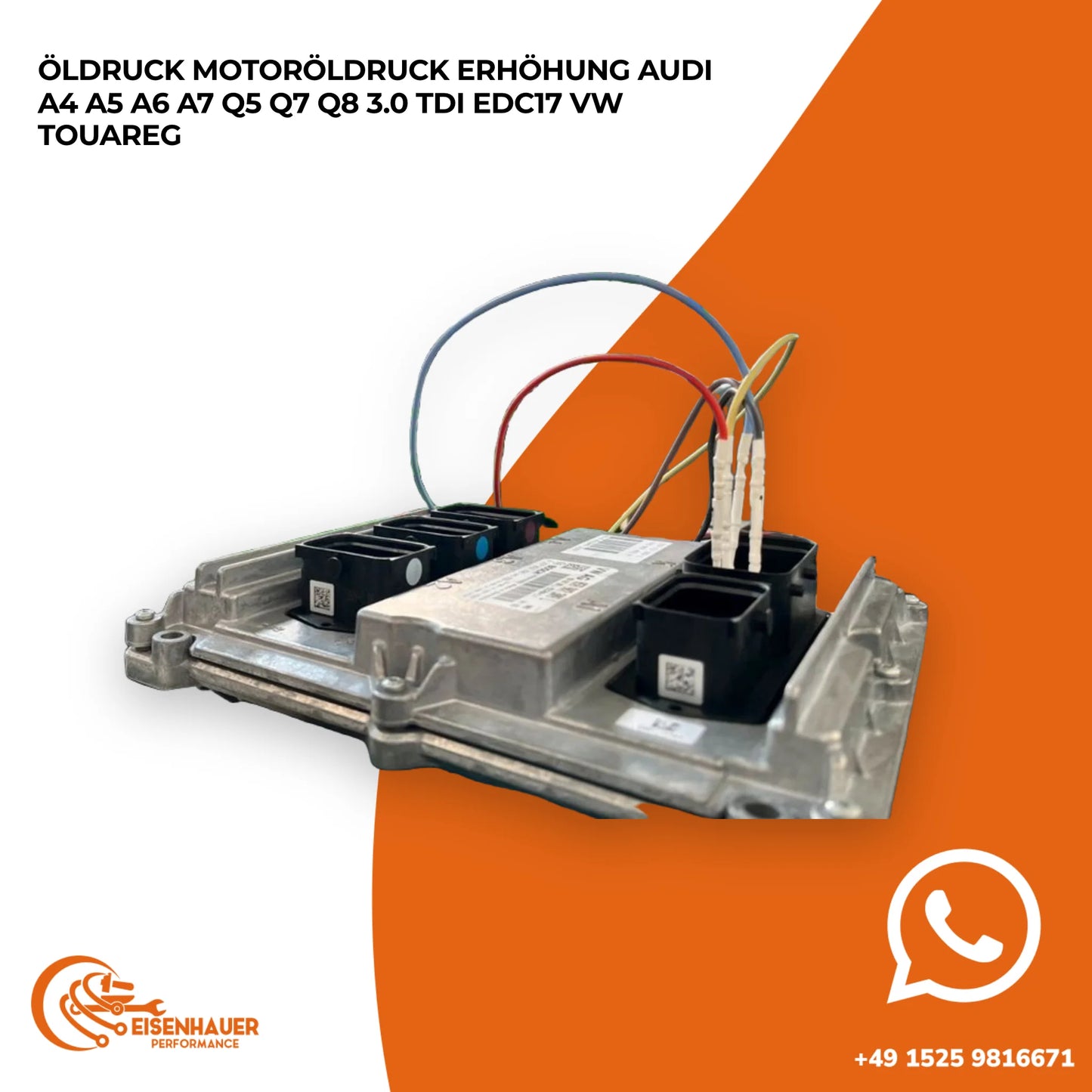 Öldruck Motoröldruck Erhöhung Audi A4 A5 A6 A7 Q5 Q7 Q8 3.0 TDI EDC17 VW Touareg