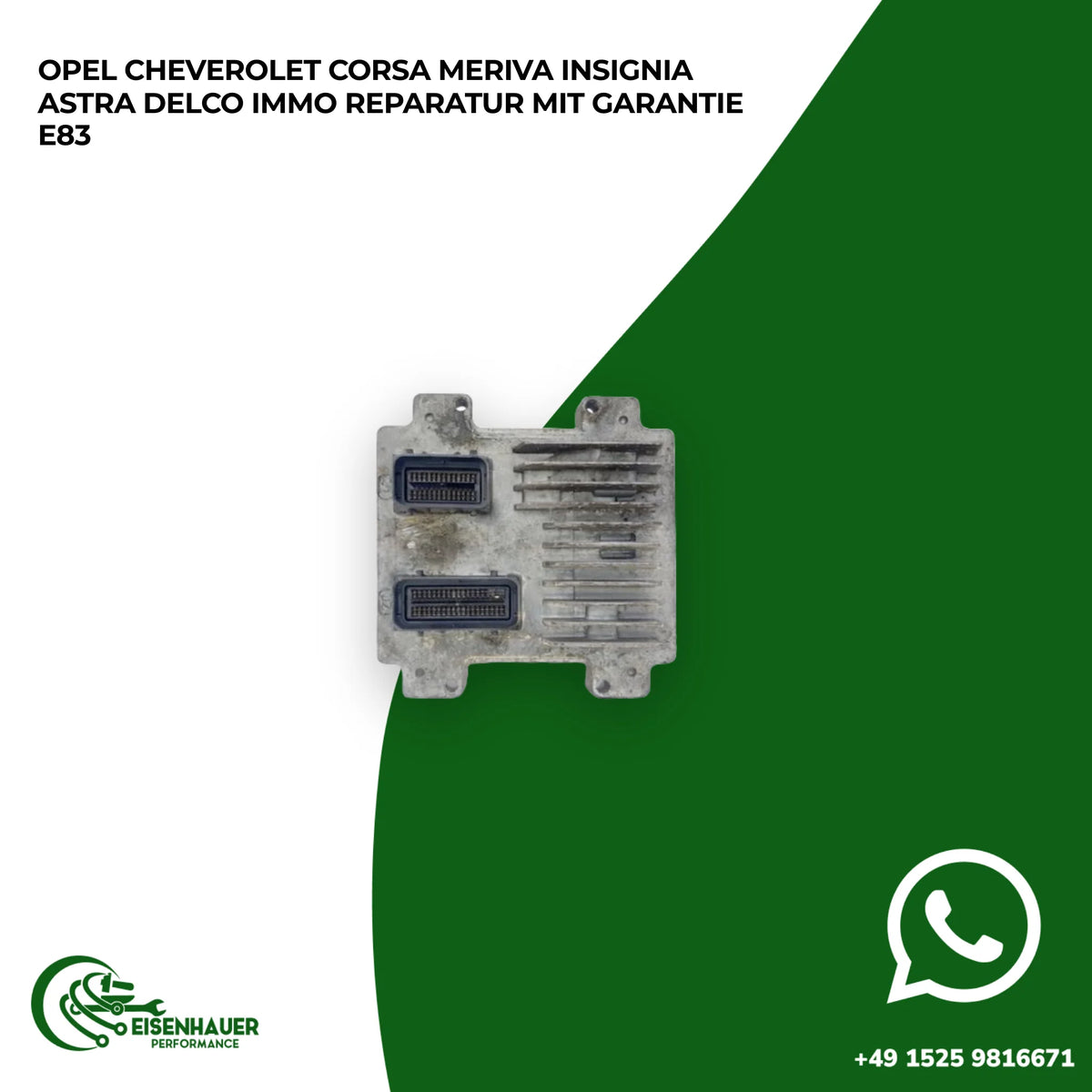Opel Cheverolet Corsa Meriva Insignia Astra Delco Immo Off / Immo Reperatur️ ️ E83