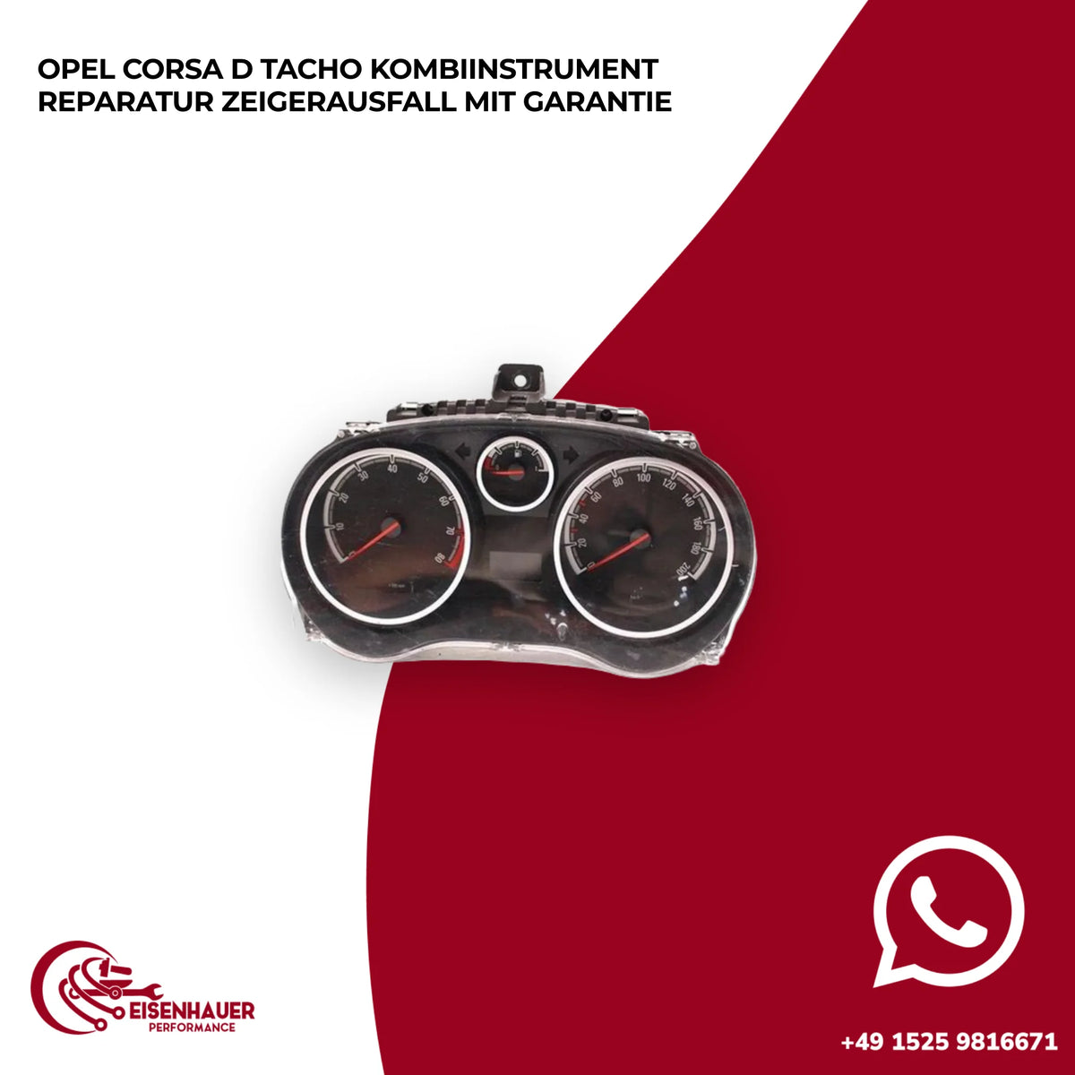 Opel Corsa D Tacho Kombiinstrument Reparatur Zeigerausfall️ ️