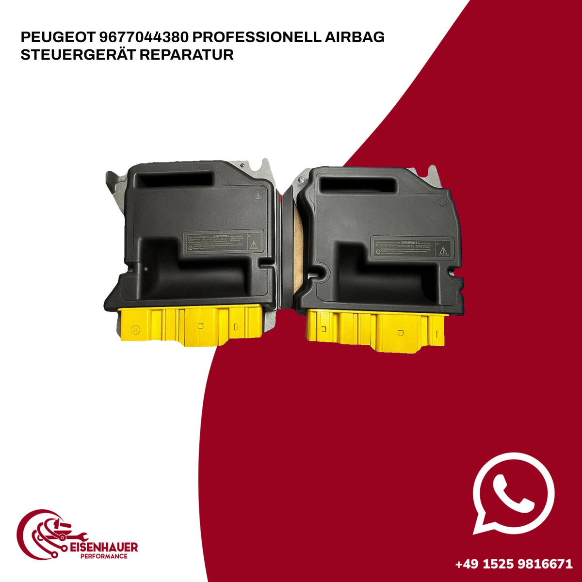 Peugeot 9677044380 Professionell Airbag Steuergerät Reparatur