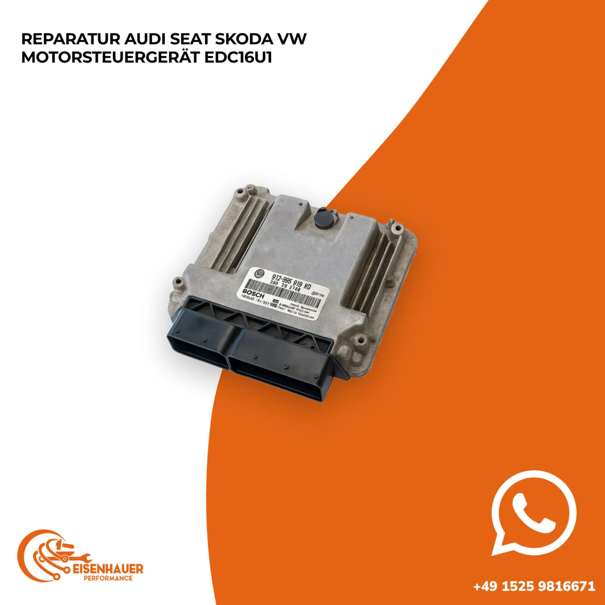 Reparatur Audi Seat Skoda VW Motorsteuergerät EDC16U1