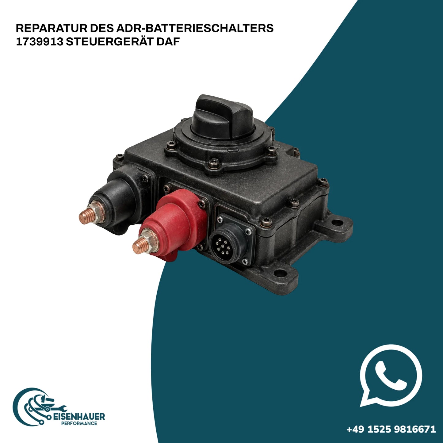 Reparatur des ADR-Batterieschalters 1739913 Steuergerät DAF