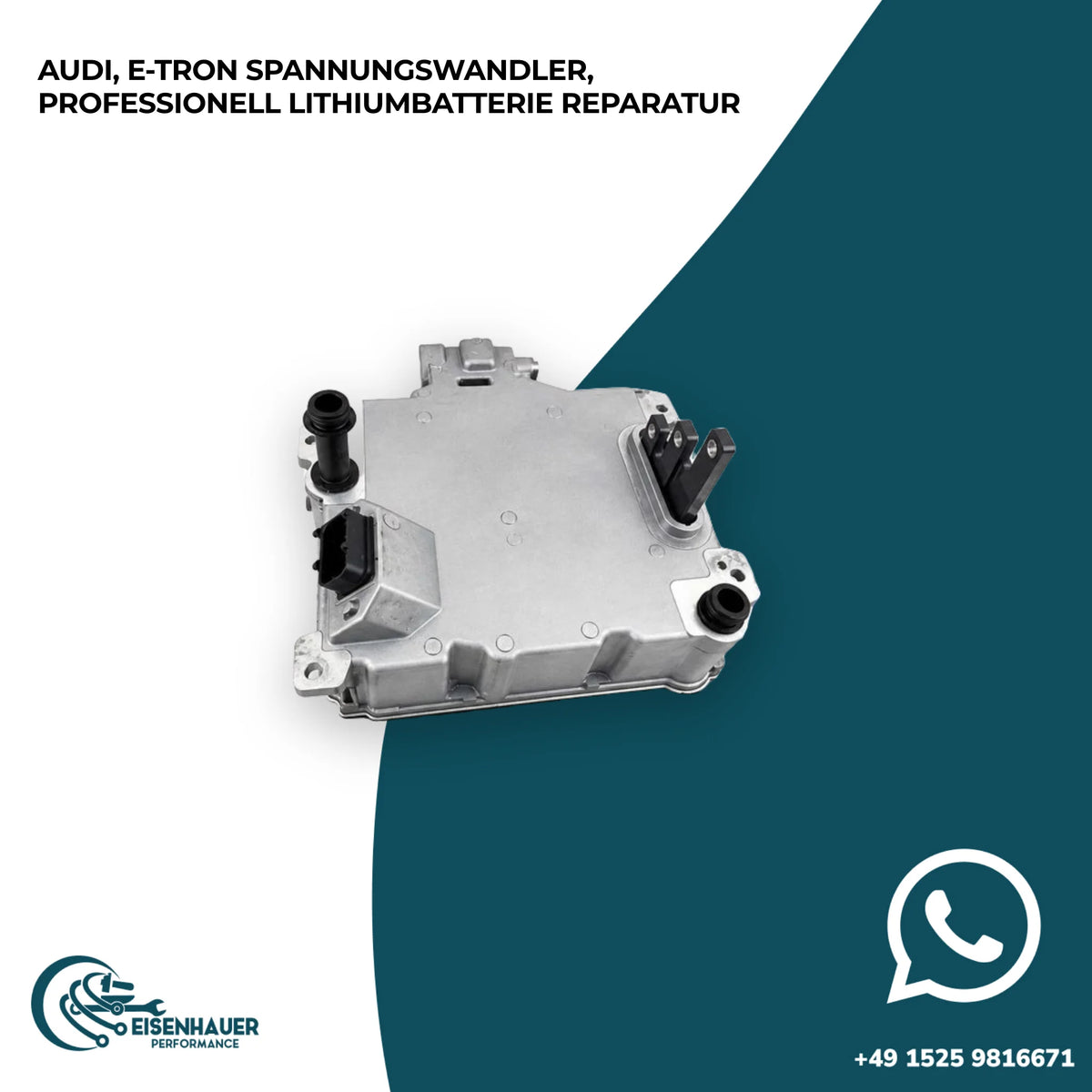 AUDI, E-Tron Spannungswandler, PROFESSIONELL LITHIUMBATTERIE REPARATUR