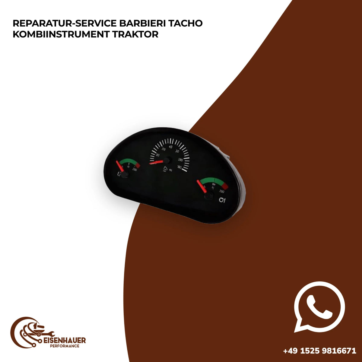 Reparatur Service Barbieri Tacho Kombiinstrument Traktor