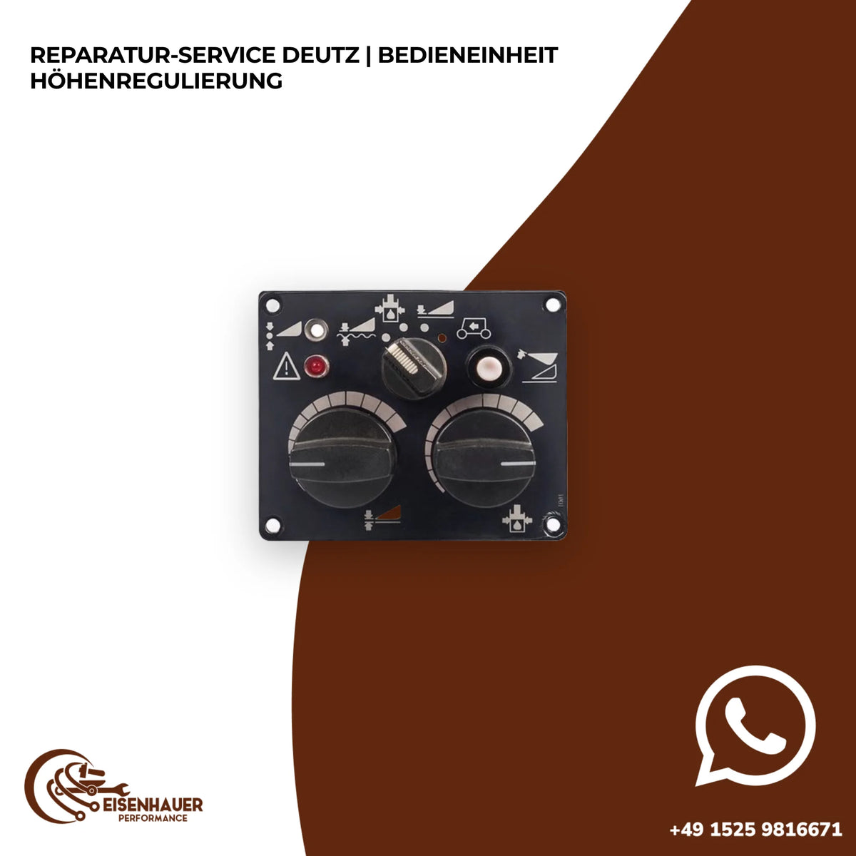 Reparatur Service Deutz | Bedieneinheit Höhenregulierung