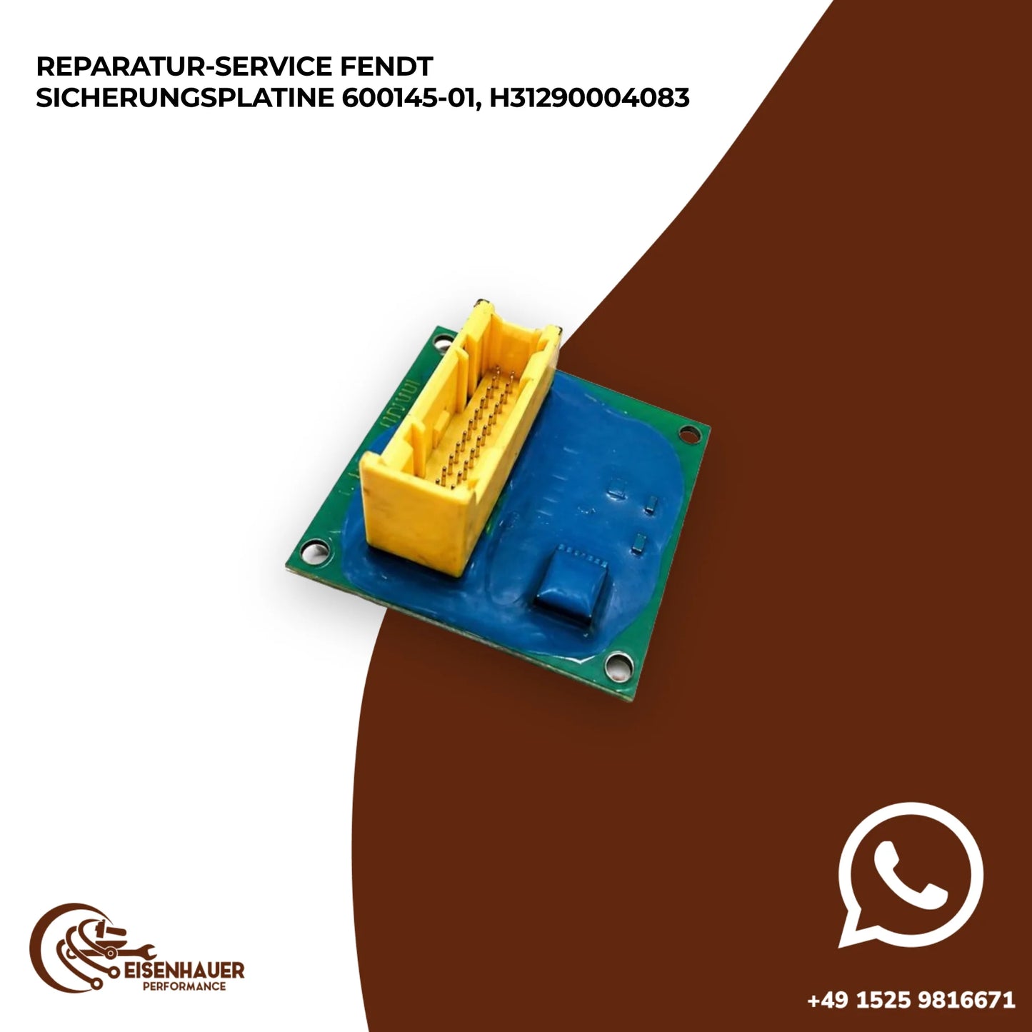 Reparatur Service Fendt Sicherungsplatine 600145-01, H31290004083