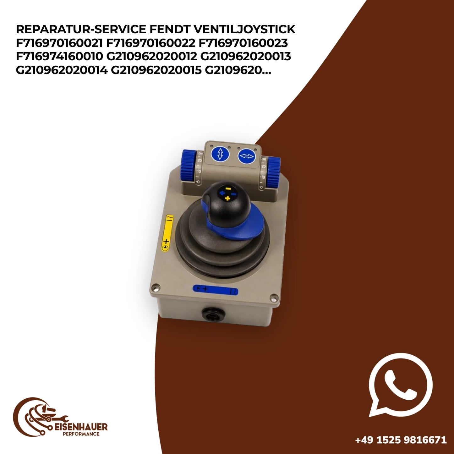 Reparatur Service Fendt Ventiljoystick F716970160021 F716970160022 F716970160023 F716974160010 G21096202001…