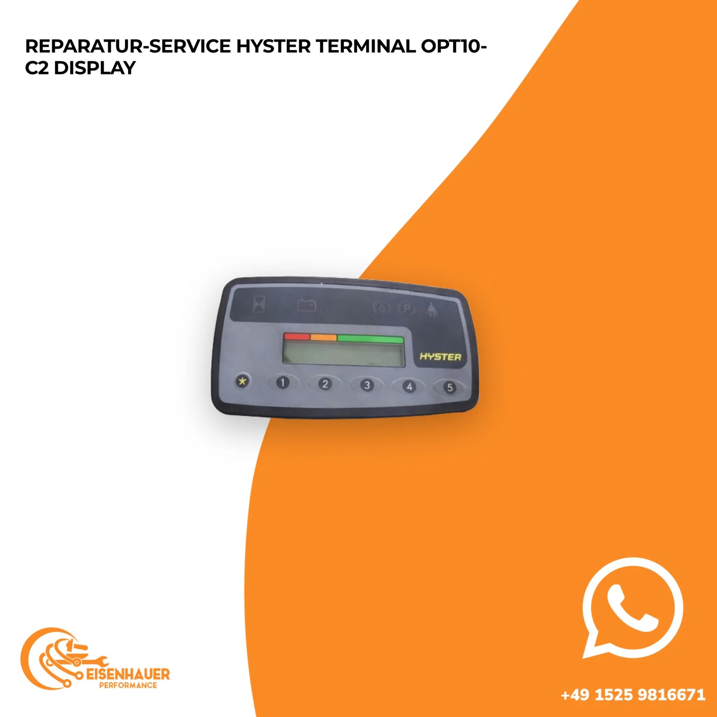 Reparatur Service Hyster Terminal OPT10-C2 Display