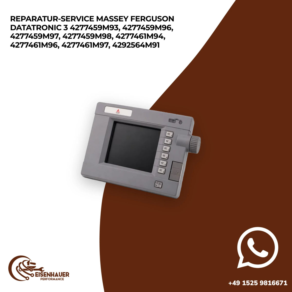 Reparatur Service Massey Ferguson Datatronic 3 4277459M93, 4277459M96, 4277459M97, 4277459M98, 4277461M94…