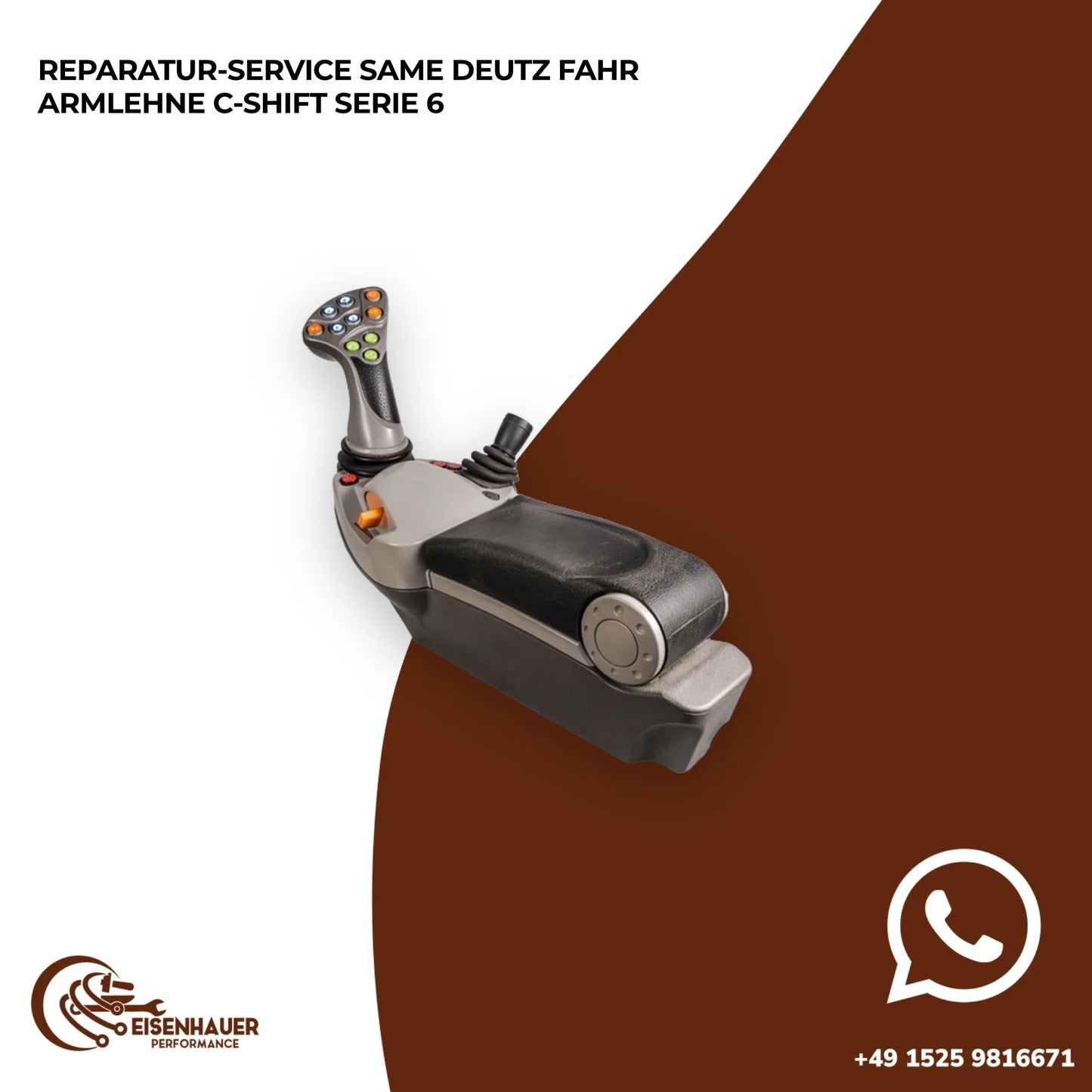 Reparatur Service Same Deutz Fahr Armlehne C-Shift Serie 6