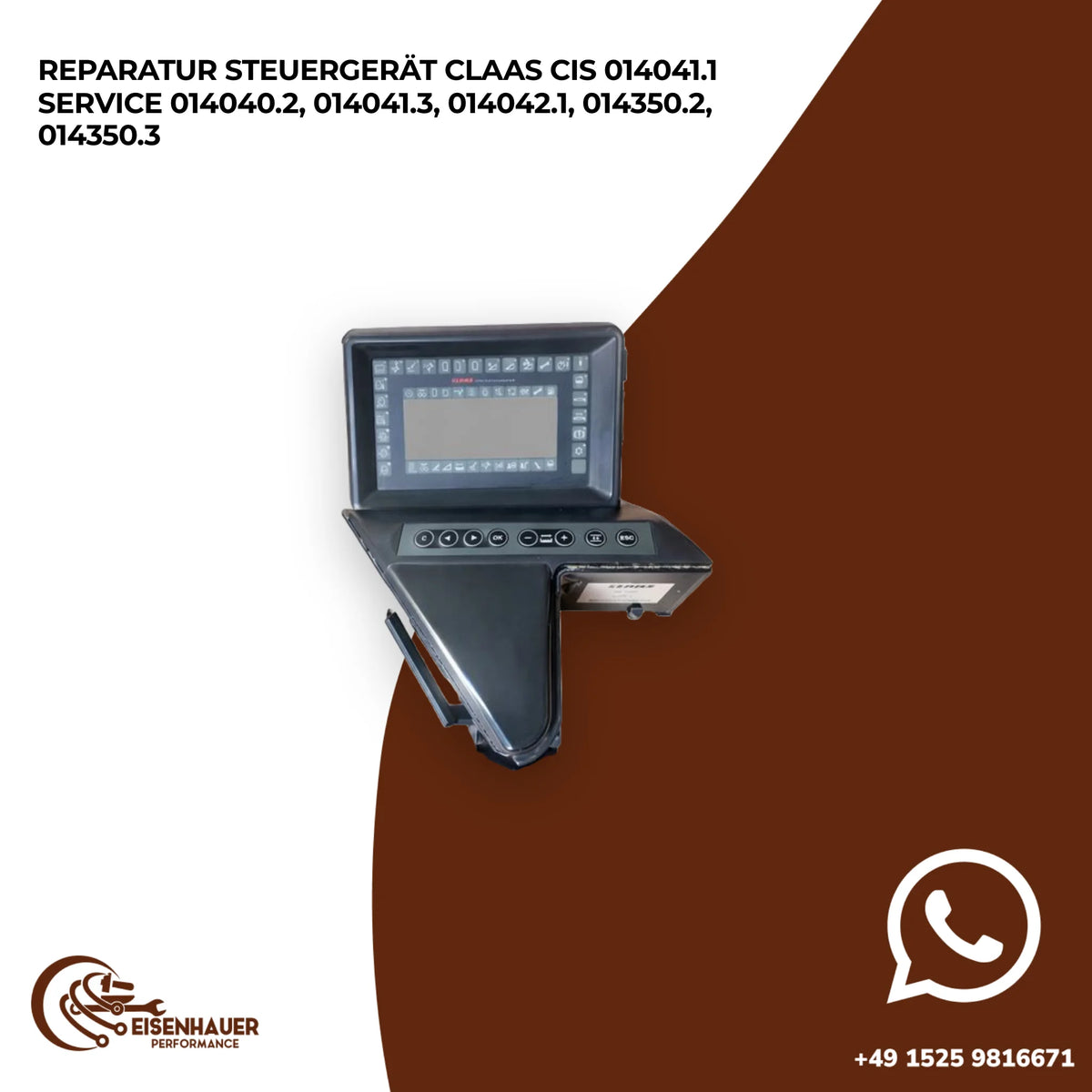 Reparatur steuergerät Claas CIS 014041.1 Service