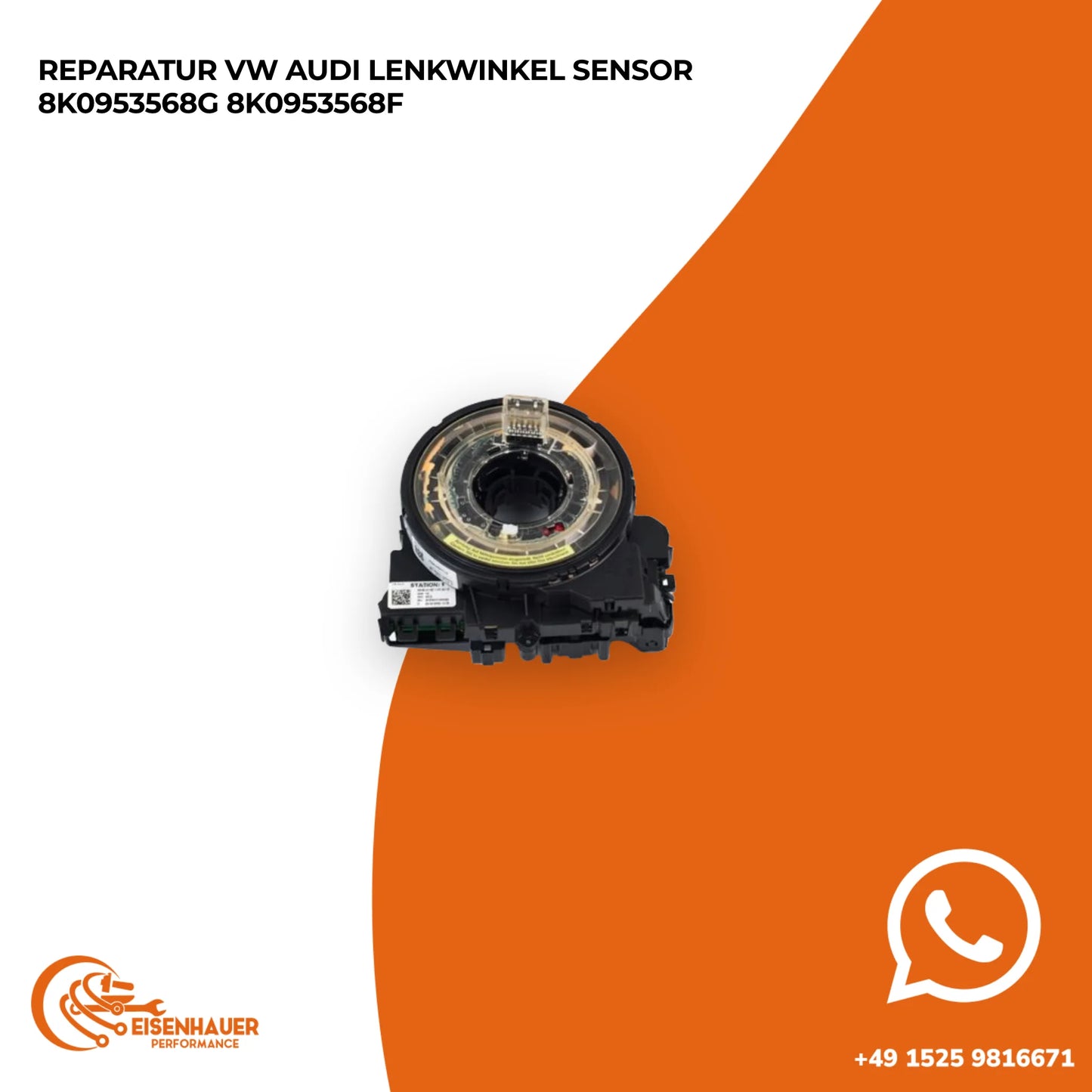 REPARATUR VW AUDI Lenkwinkel Sensor 8k0953568G 8k0953568F
