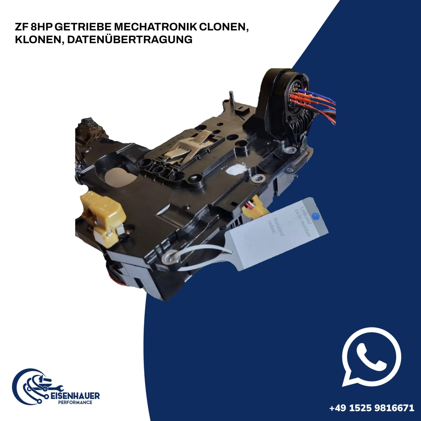 ZF 8HP Getriebe Mechatronik Clonen, Klonen, Datenübertragung