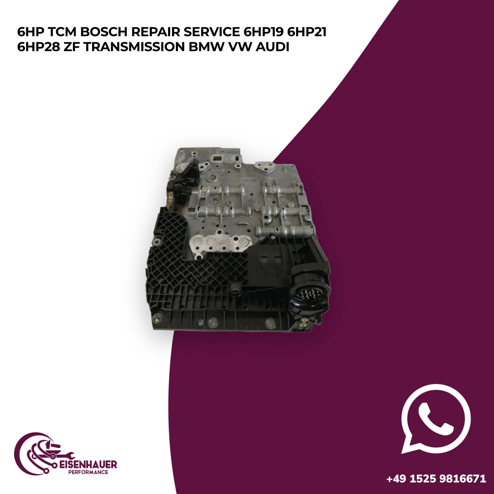6HP TCM Bosch Repair Service 6HP19 6HP21 6HP28 ZF Transmission BMW VW AUDI