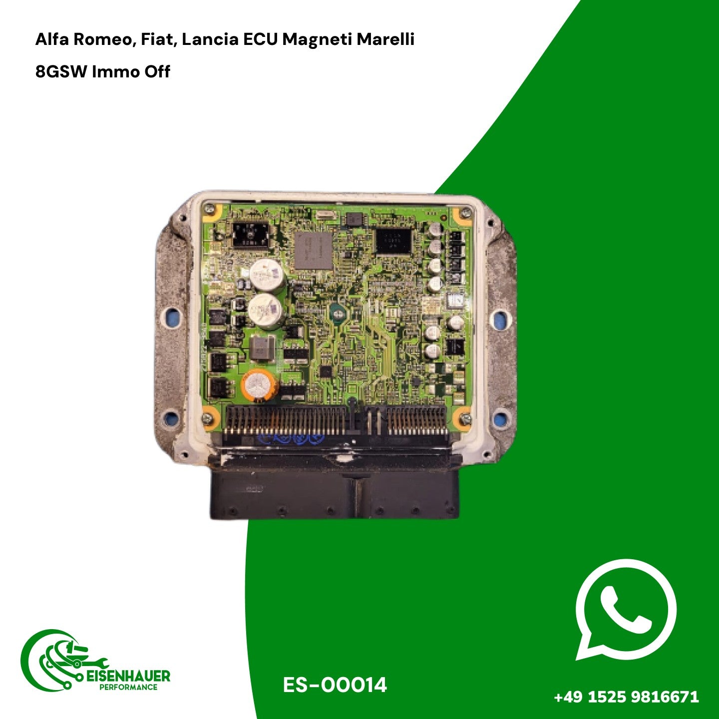 Alfa Romeo, Fiat, Lancia ECU Magneti Marelli 8GSW Immo Off