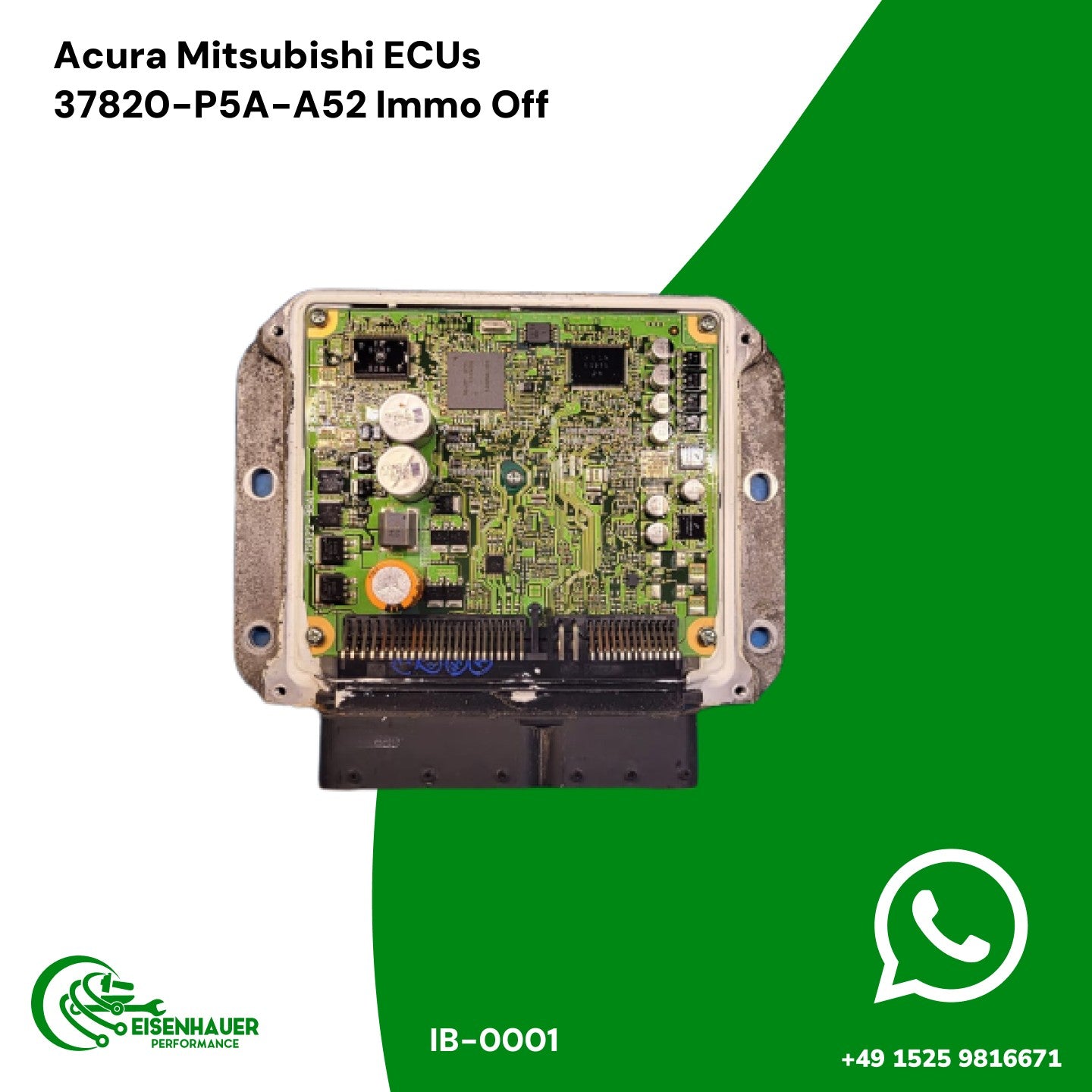 Acura Mitsubishi ECUs 37820-P5A-A52 Immo Off