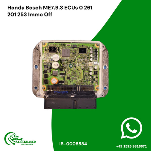 Honda Bosch ME7.9.3 ECUs 0 261 201 253 Immo Off