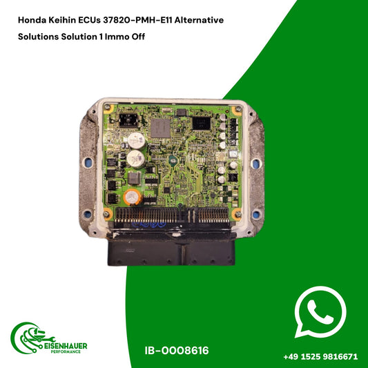 Honda Keihin ECUs 37820-PMH-E11 Alternative Solutions Solution 1 Immo Off
