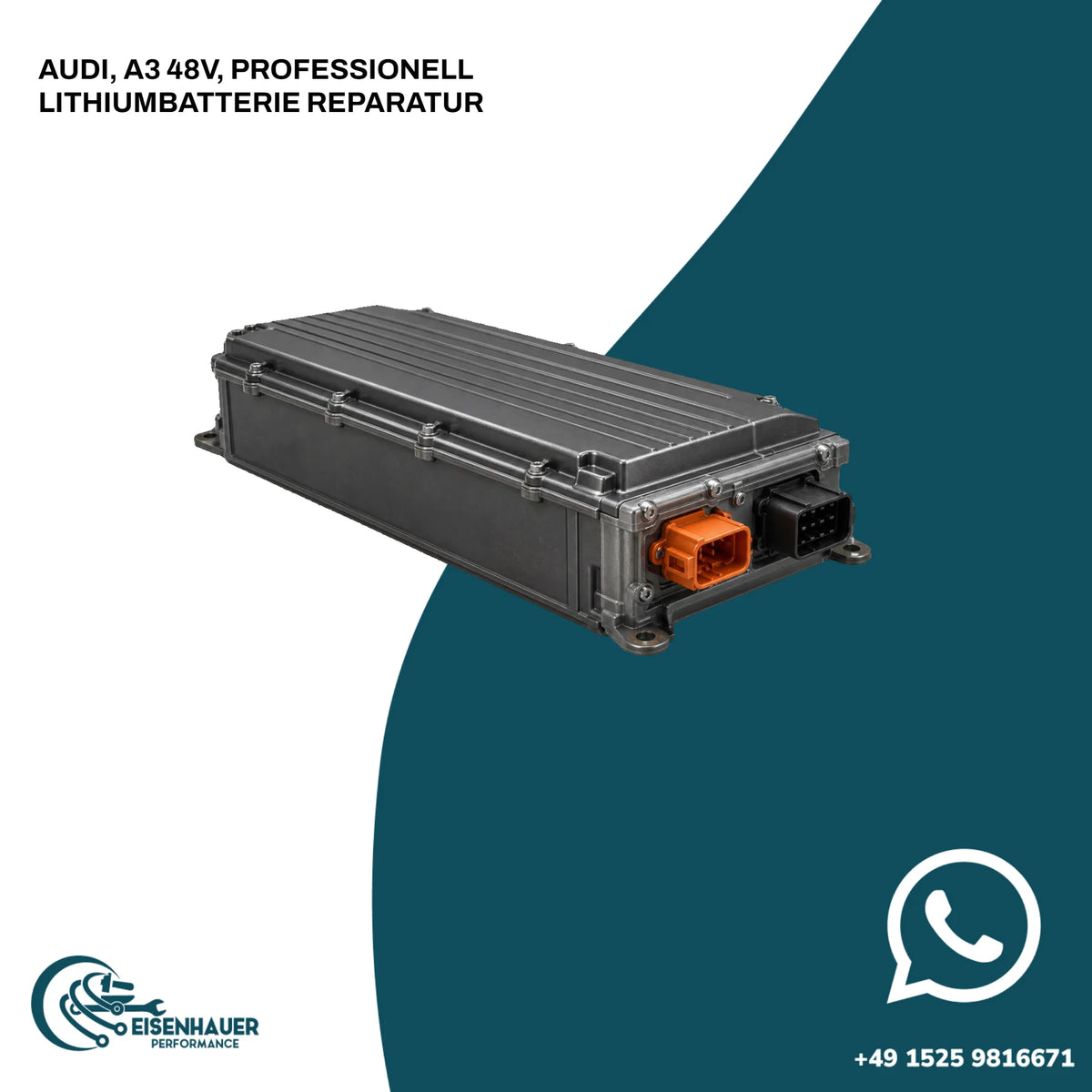 AUDI, A3 48V, PROFESSIONELL LITHIUMBATTERIE REPARATUR