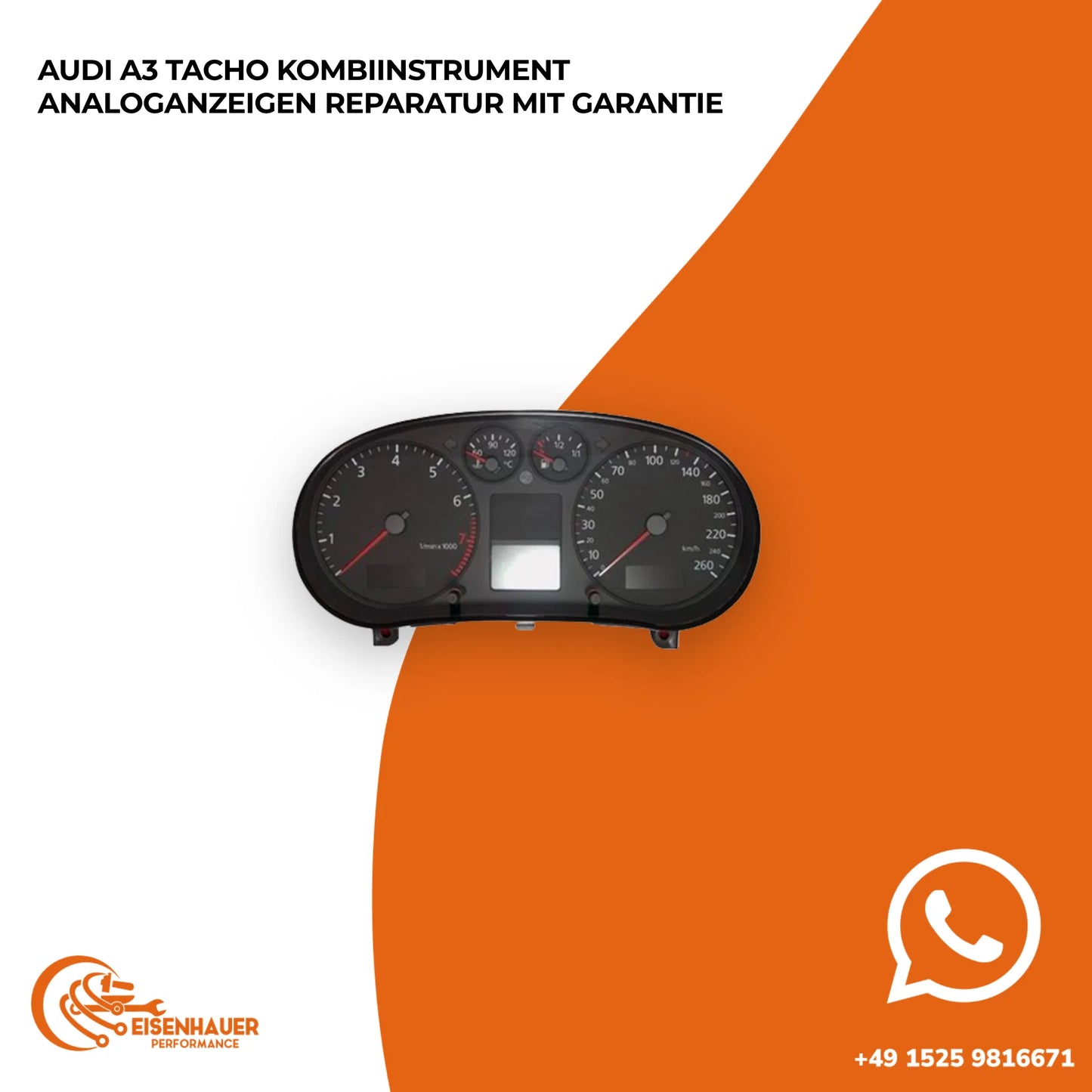 Audi A3 Tacho Kombiinstrument Analoganzeigen Reparatur️ ️