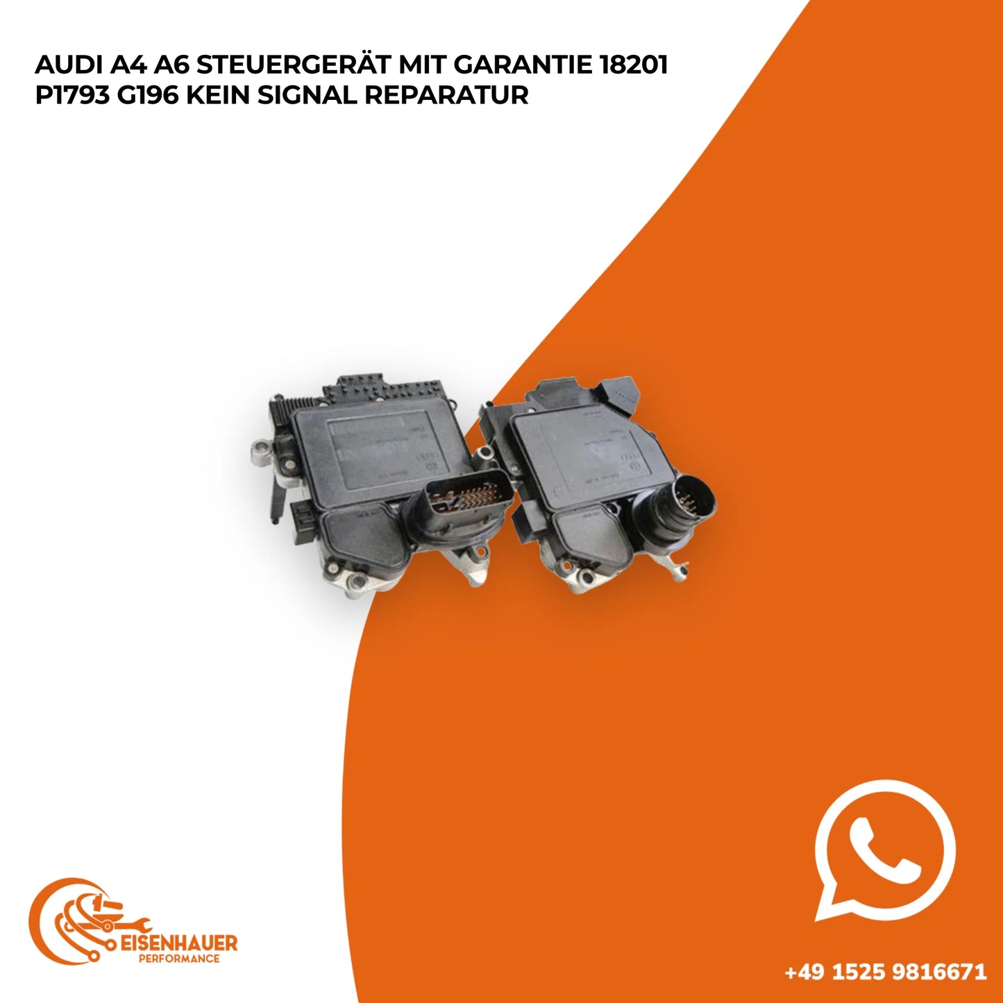 Audi A4 A6 Steuergerät️ ️18201 P1793 G196 kein Signal Reparatur