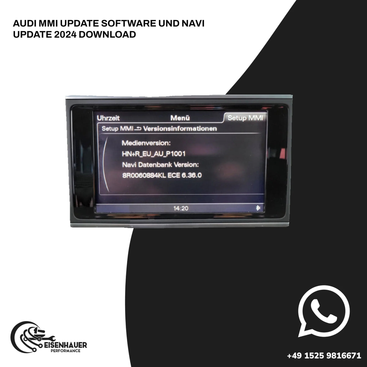 AUDI MMI UPDATE SOFTWARE UND NAVI UPDATE 2024 DOWNLOAD