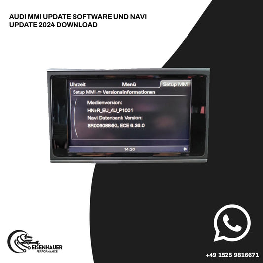 AUDI MMI UPDATE SOFTWARE UND NAVI UPDATE 2024 DOWNLOAD