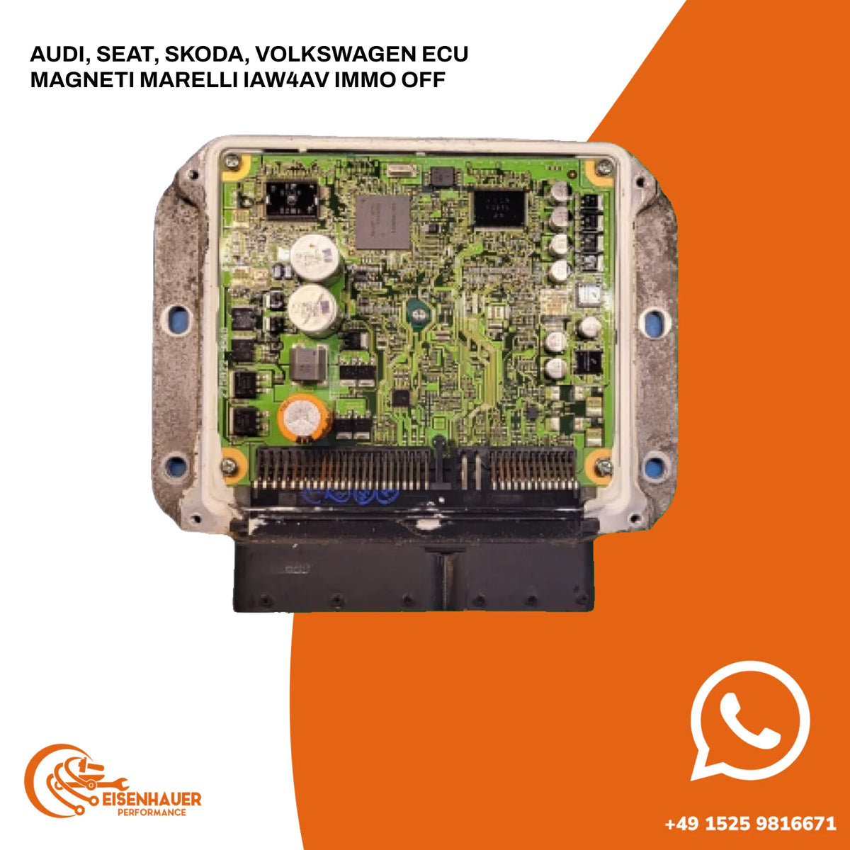 Audi, Seat, Skoda, Volkswagen ECU Magneti Marelli IAW4AV Immo Off