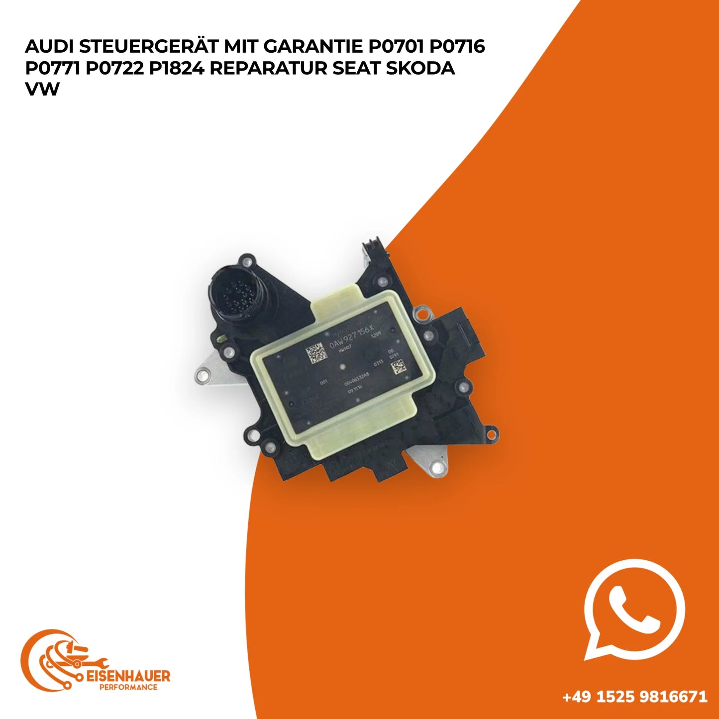 Audi Steuergerät️ ️P0701 P0716 P0771 P0722 P1824 Reparatur Seat Skoda VW