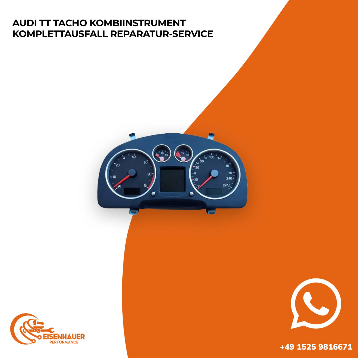Audi TT Tacho Kombiinstrument Komplettausfall Reparatur Service